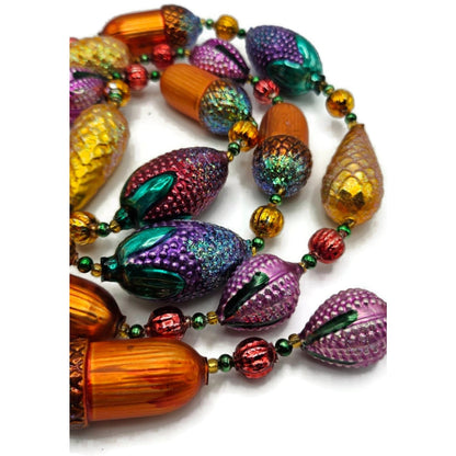 Christopher Radko Nuts and Berries Acorns Pinecones Christmas Garland 93-064-0