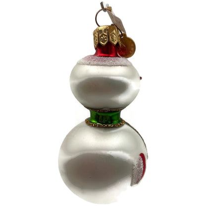 Miniature Snowman White Poland Christmas Tree Ornament Department 56