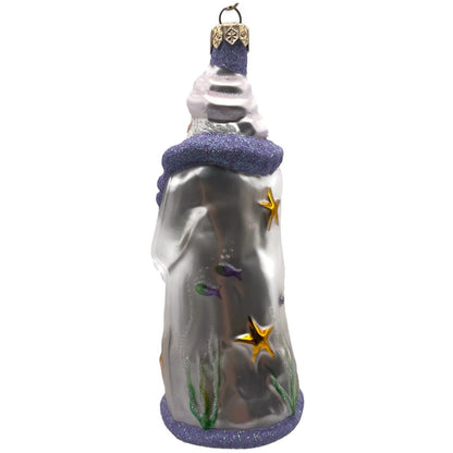Patricia Breen Poseidon Santa Deep Sea Lavender Summer Nautical Ornament CATZ