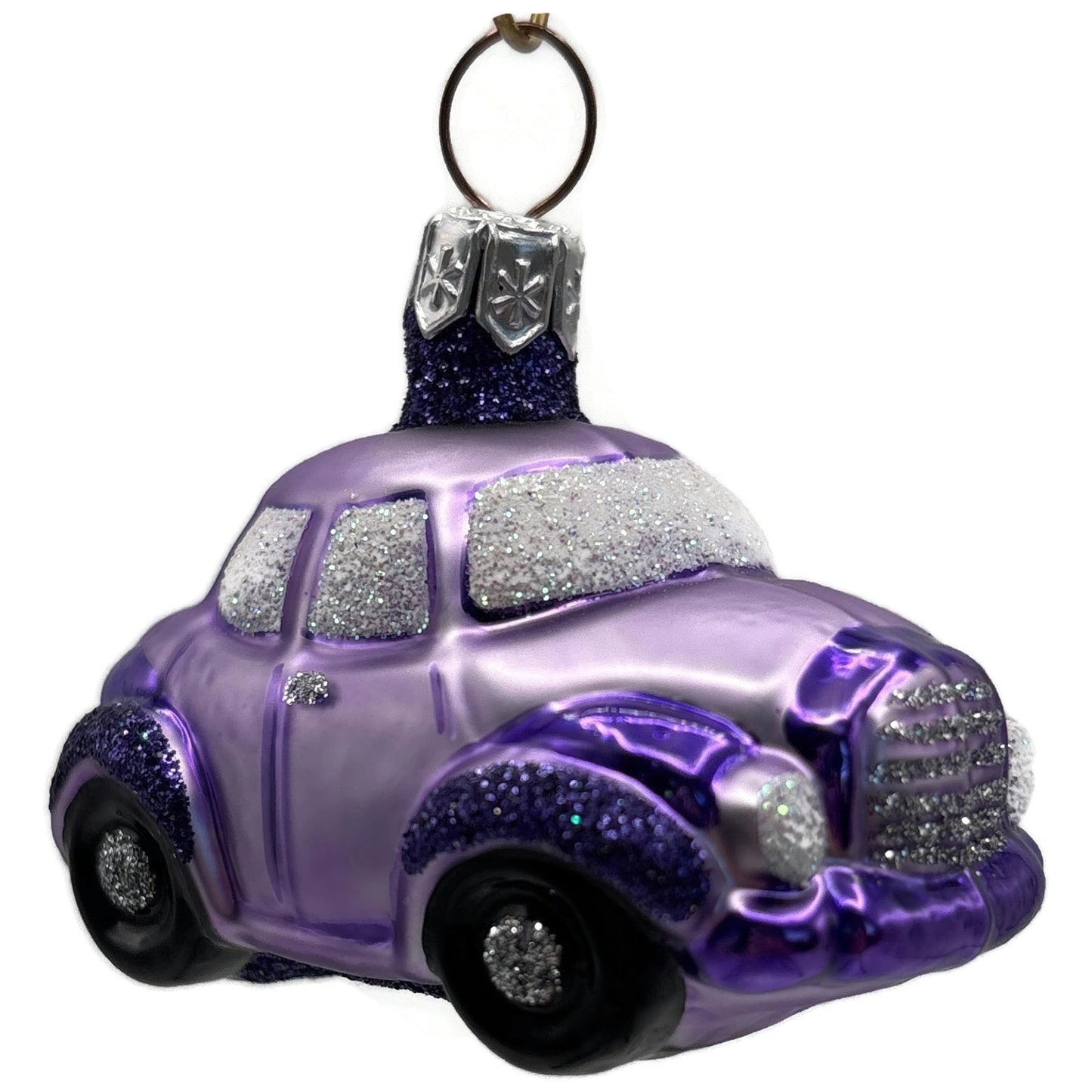 Patricia Breen Purple Car OOAK CO Christmas Ornament CATZ 9900CO