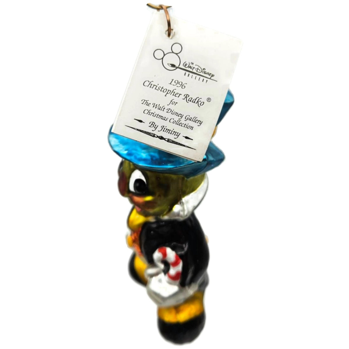Christopher Radko By Jiminy Cricket Disney Limited Edition Christmas Ornament