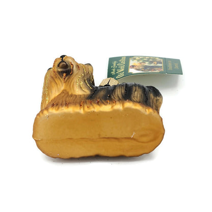 Old World Christmas Yorkie Dog Pet Puppy Friend Christmas Tree Ornament OWC