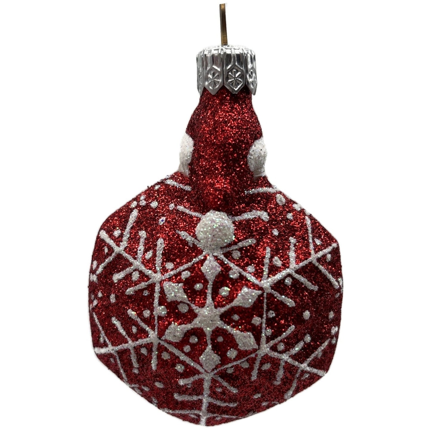 Patricia Breen Snowflake Noel Red White Santa Claus Christmas Tree Ornament