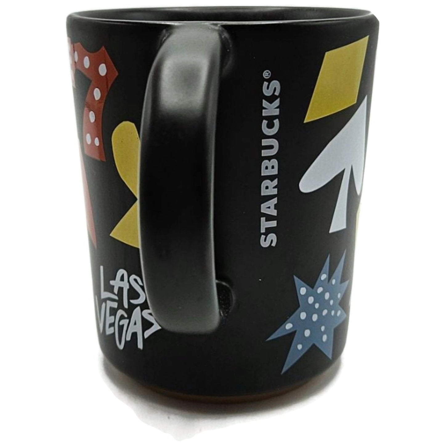 Starbucks Las Vegas Lucky 777 Casino Cards Black Coffee Cup Mug 12 fl oz