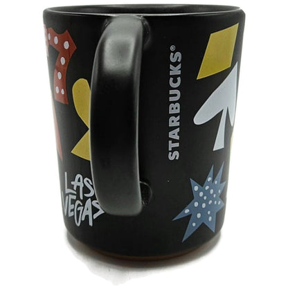 Starbucks Las Vegas Lucky 777 Casino Cards Black Coffee Cup Mug 12 fl oz