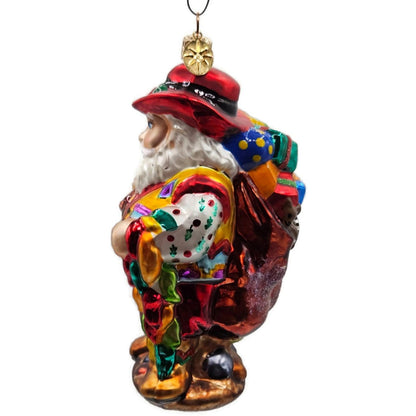Christopher Radko Cow Boy Santa Claus Cactus Gifts Christmas Ornament 00-QVC-2