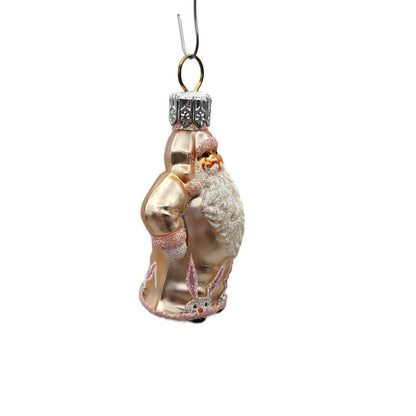 Patricia Breen Spirited Santa Easter Bunny Pink Christmas Holiday Tree Ornament