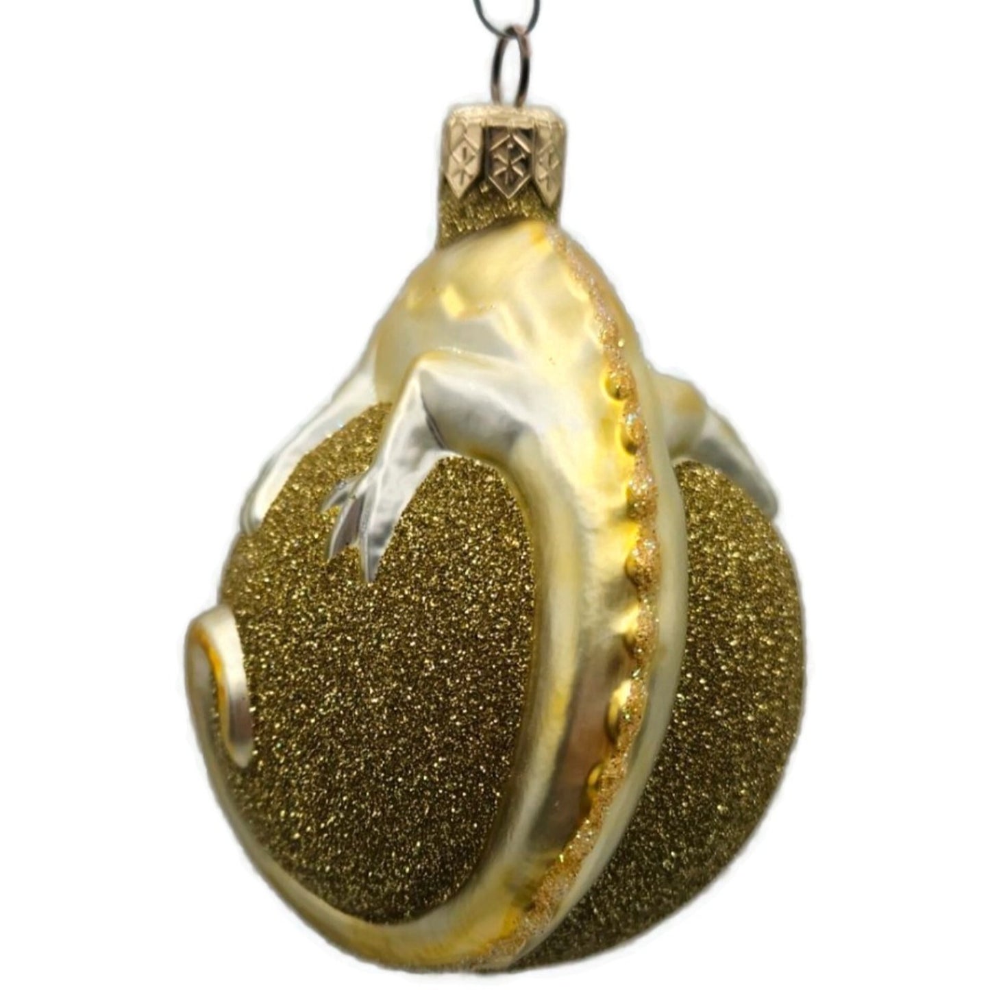 Patricia Breen Chameleon Gold Glittered Christmas Holiday Tree Ornament