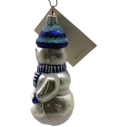 Patricia Breen Ornament Snowboy Blue Snowflakes Dots Family Christmas Tree Decor