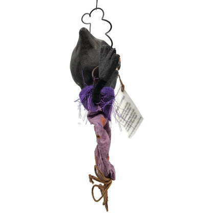Scott Smith Rucus Studio Black Licorice Cat Orange Ornament 2001 Halloween