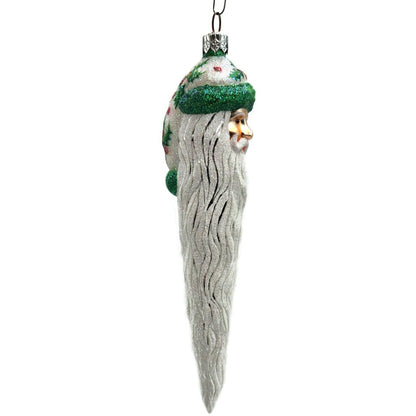 Patricia Breen Santa Icicle Holly Green Pearl Red berry Christmas Tree Ornament