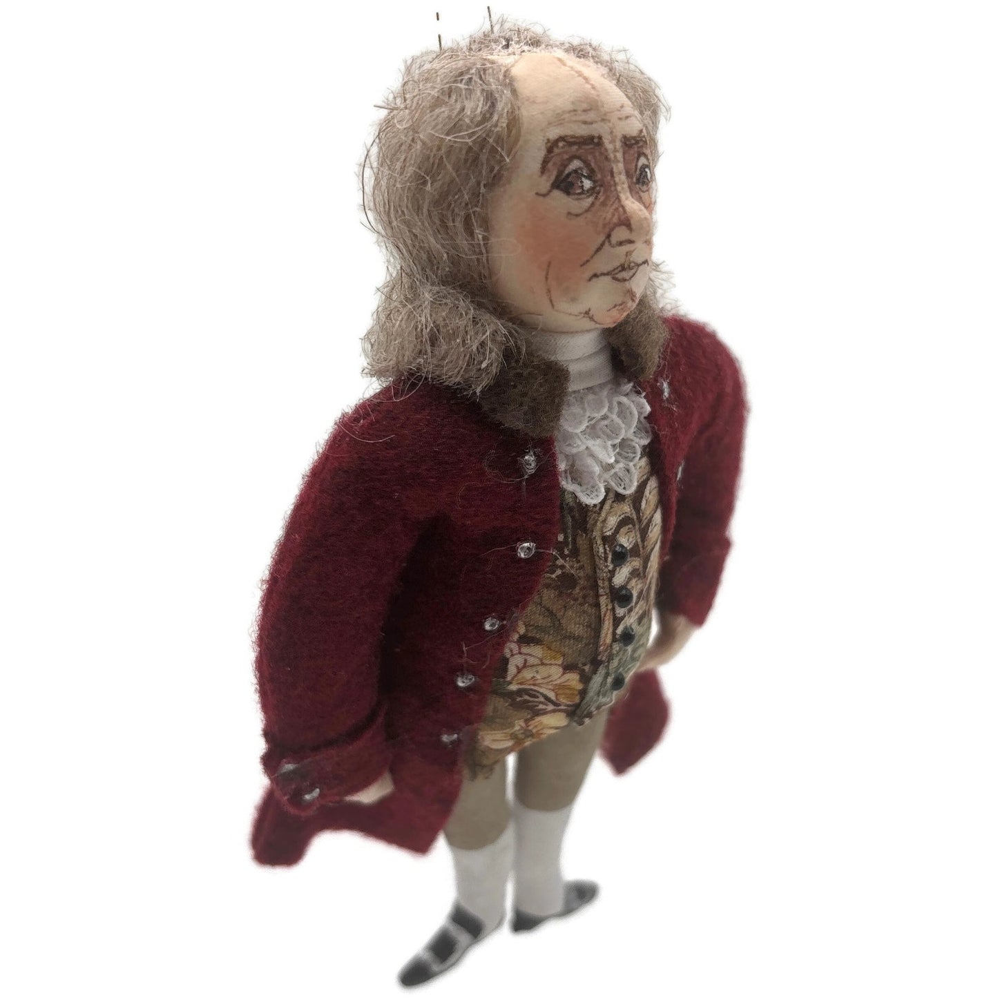 Gladys Boalt Benjamin Franklin Founding Father USA Christmas Ornament Signed