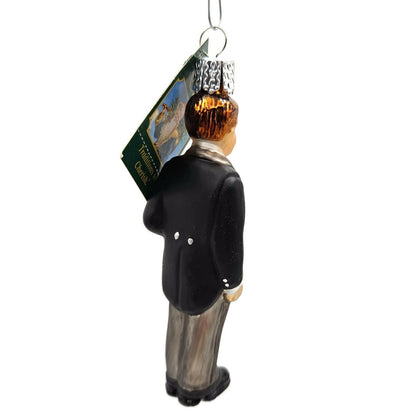 Old World Christmas Groom Brunette Wedding Christmas Holiday Tree Ornament OWC