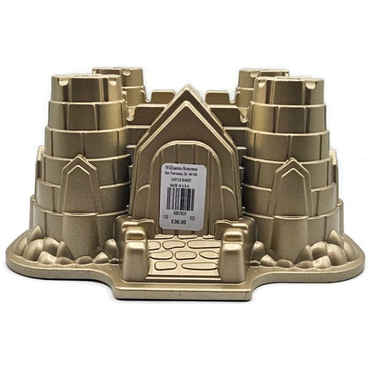 Castle Bundt Cake Pan 10 Cups Non Stick Gold Tone Williams Sonoma Nordic Ware