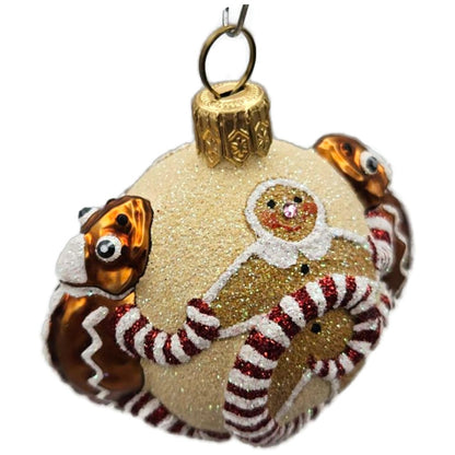 Patricia Breen For James Twice Gingerbread Chameleon Christmas Ornament 2581