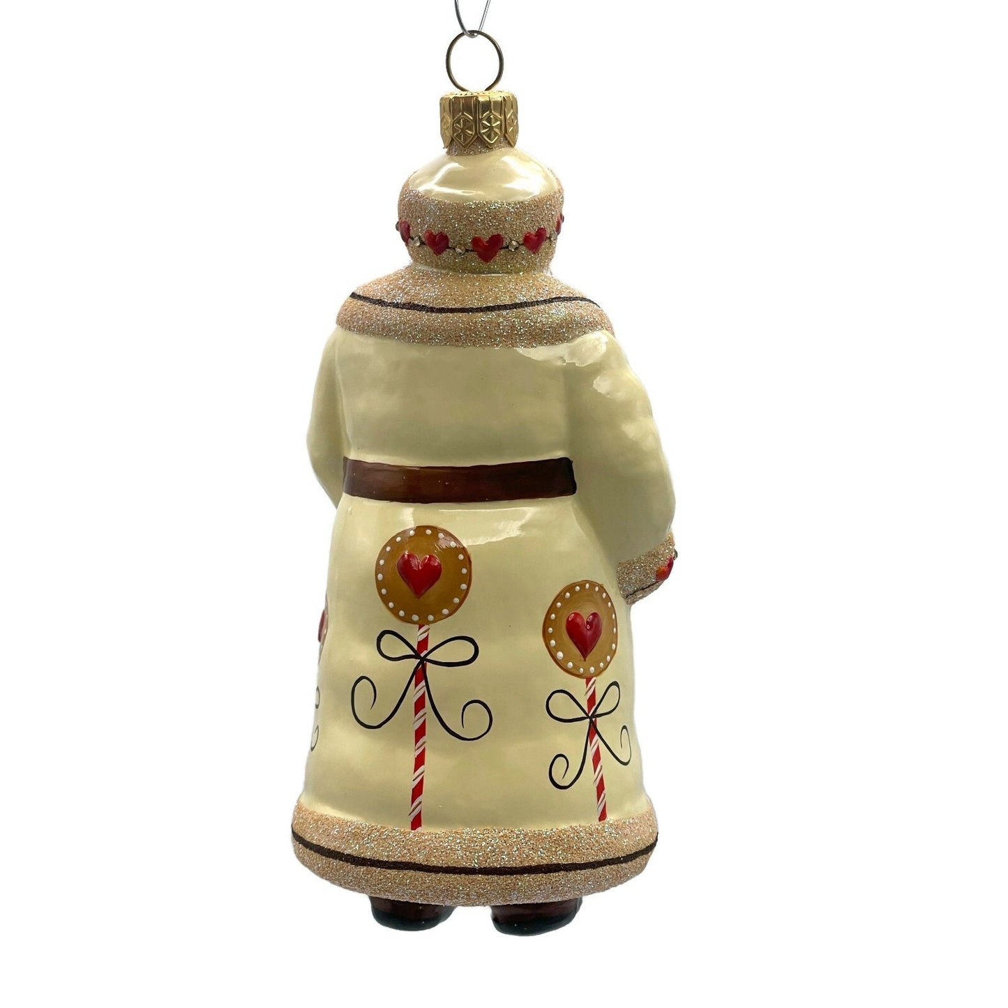 Patricia Breen Splendid Santa Gingerbread Hearts Christmas Holiday Tree Ornament