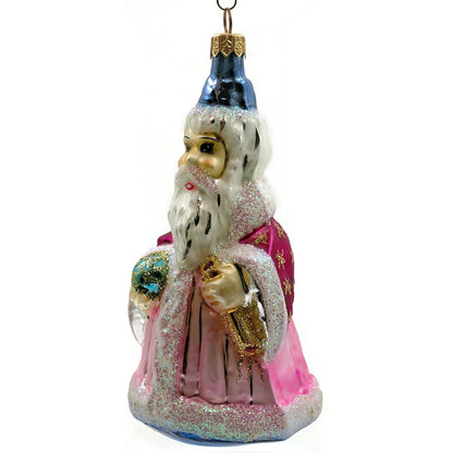 Christopher Radko Incantation Wizard Santa Merlin Pink Christmas Tree Ornament