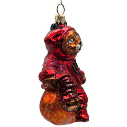 Christopher Radko You Little Devil Bear Pumpkin Halloween Christmas Ornament