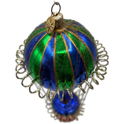 Christopher Radko Cloud Bound Hot Air Balloon Christmas Tree Ornament 01-0951-0