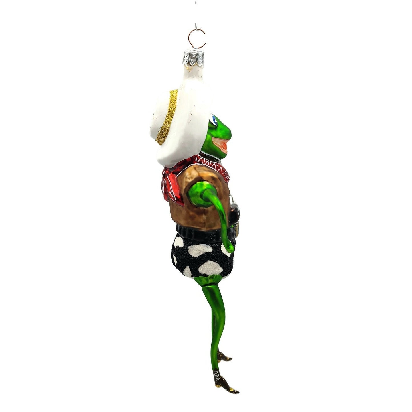 Slavic Treasures Rootin Tootin Toad Cowboy Frog Halloween Christmas Ornament