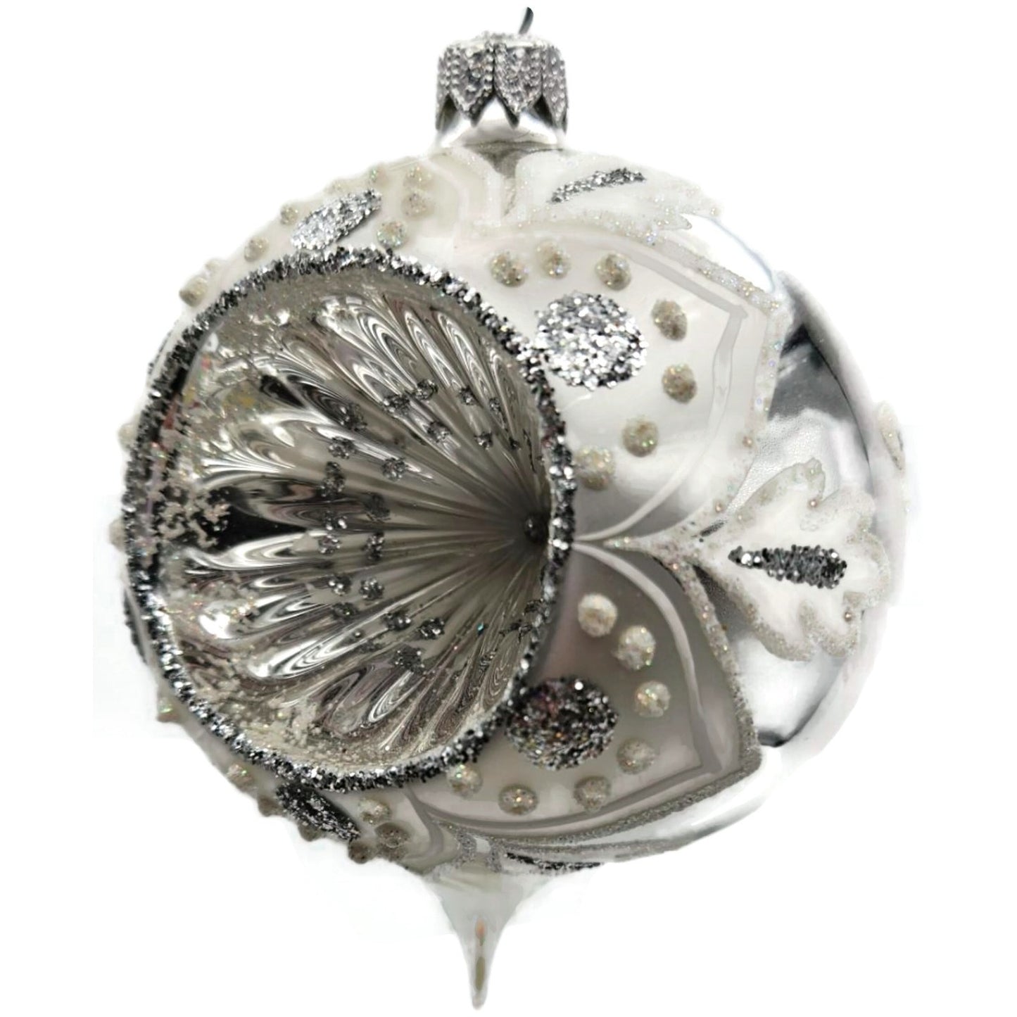 Heartfully Yours Radko Ashmont Reflector Christmas Ornament HRTLY-1188-GLITTER