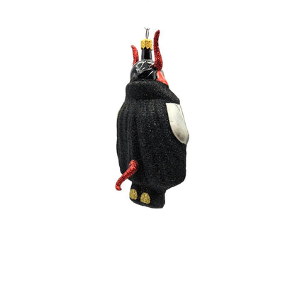 Larry Fraga Devil Beware Blown Glass Halloween Christmas Tree Ornament 5889
