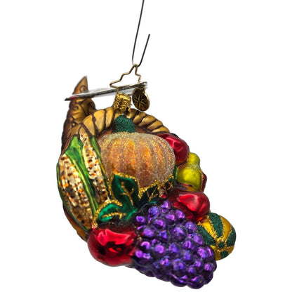 Christopher Radko Bountiful Harvest Cornucopia Thanksgiving Christmas Ornament