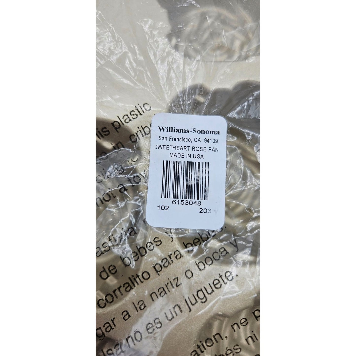 Sweetheart Rose Pan Mini Bundt Cakelet Non Stick Williams Sonoma Nordic Ware