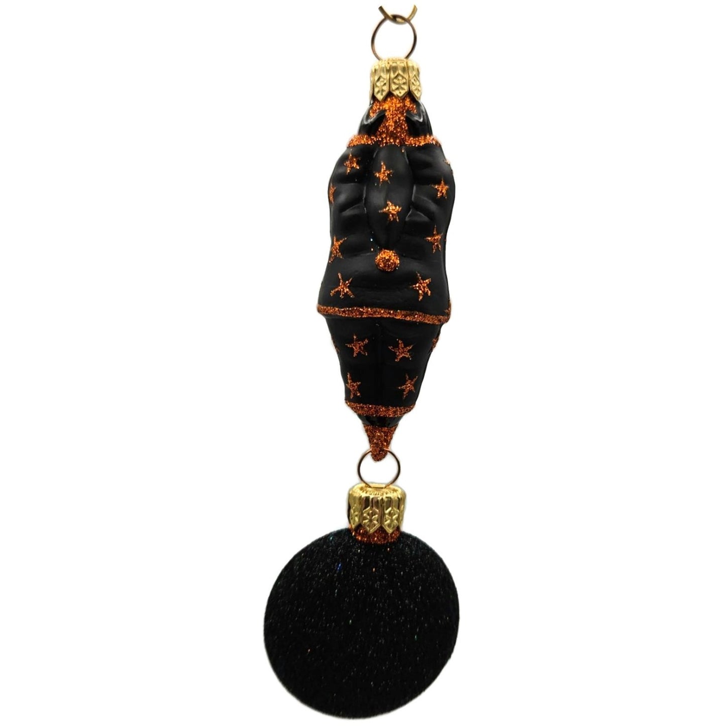 Patricia Breen Cirque de Nicoud Santa Medallion Stars Halloween Ornament CATZ