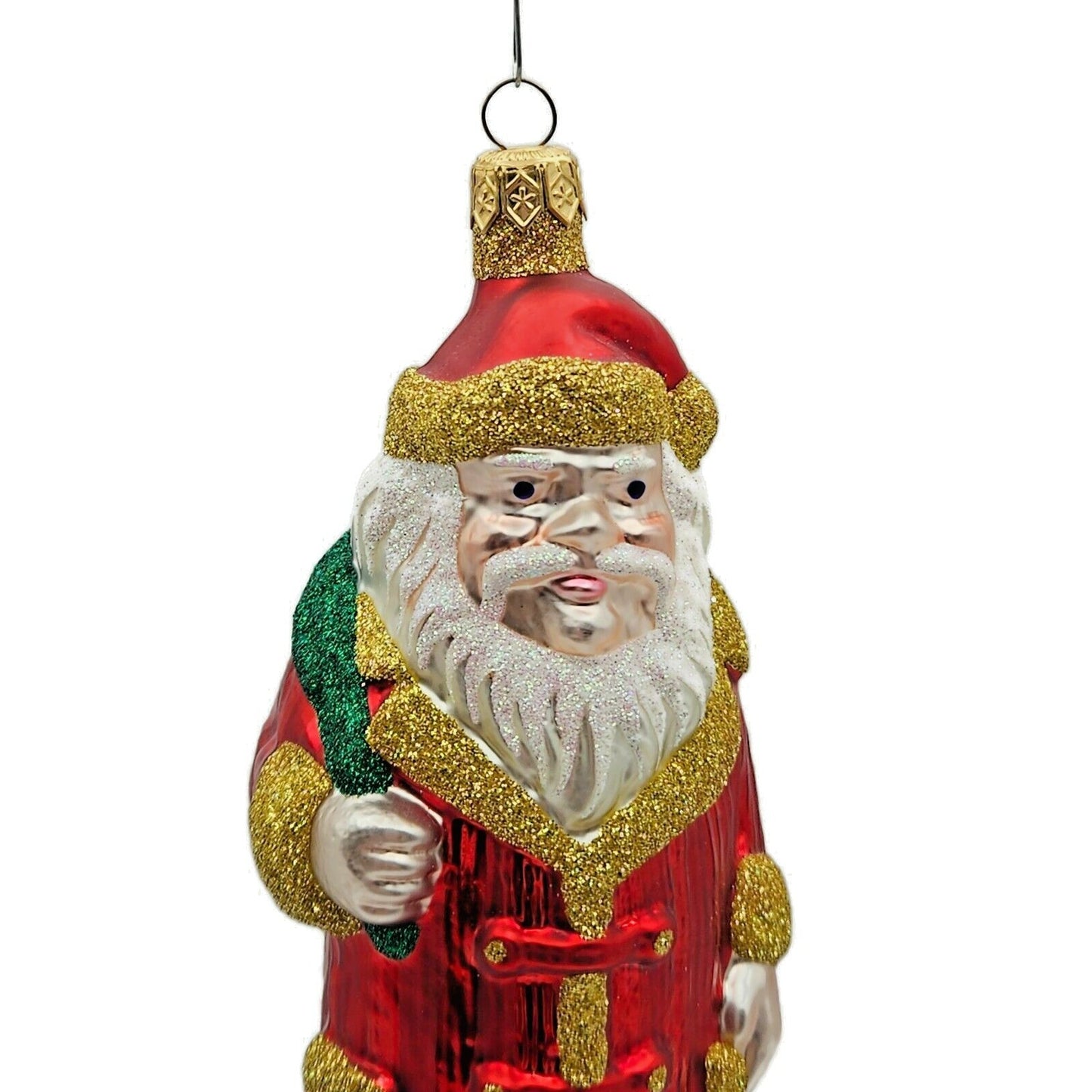 Patricia Breen Striped Santa Claus Red Red Stripes Christmas Tree Ornament