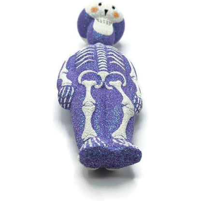 Patricia Breen Kinetic Skelton Lavender Halloween Christmas Tree Ornament 2325