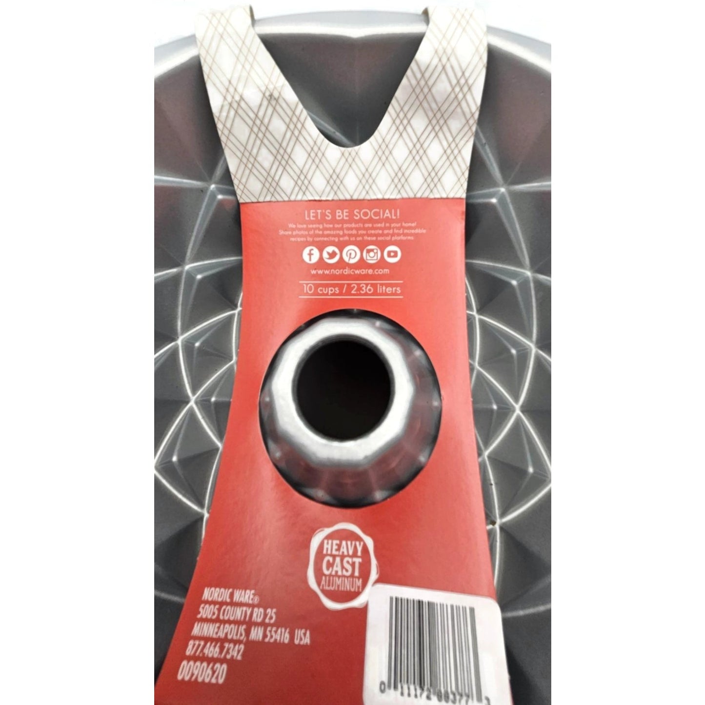 Bundt Jubilee Cake Pan Geometric Non Stick Heavy Cast Aluminum 10 Cup NordicWare