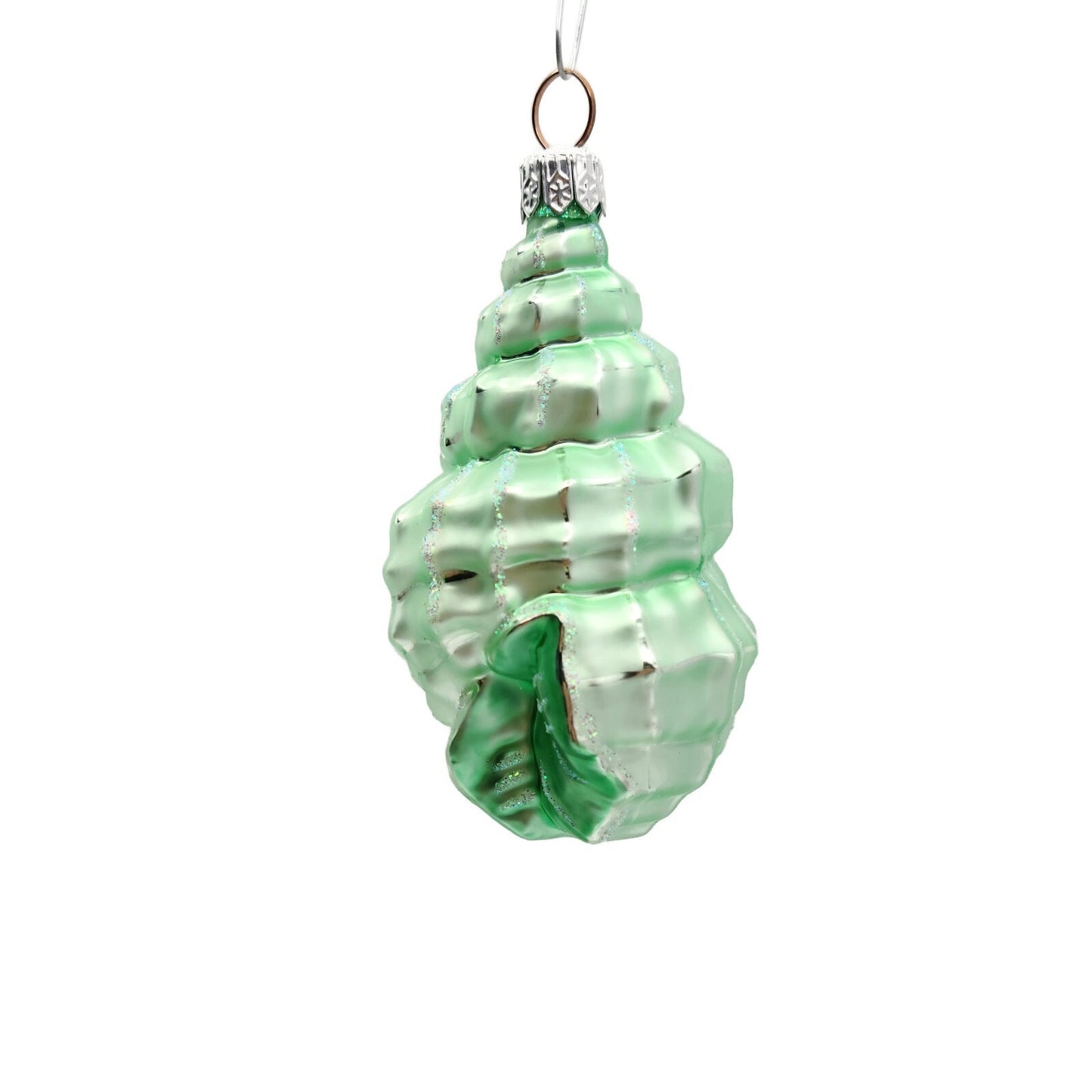Patricia Breen Erics Shell Green Summer Aquatic Nautical Ocean Holiday Ornament