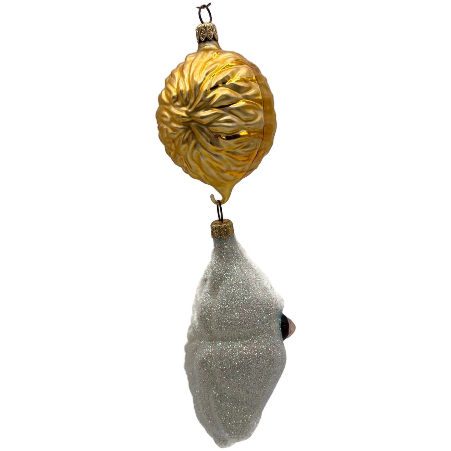 Patricia Breen Icarus Flies Gold White Sun Mythology Christmas Tree Ornament
