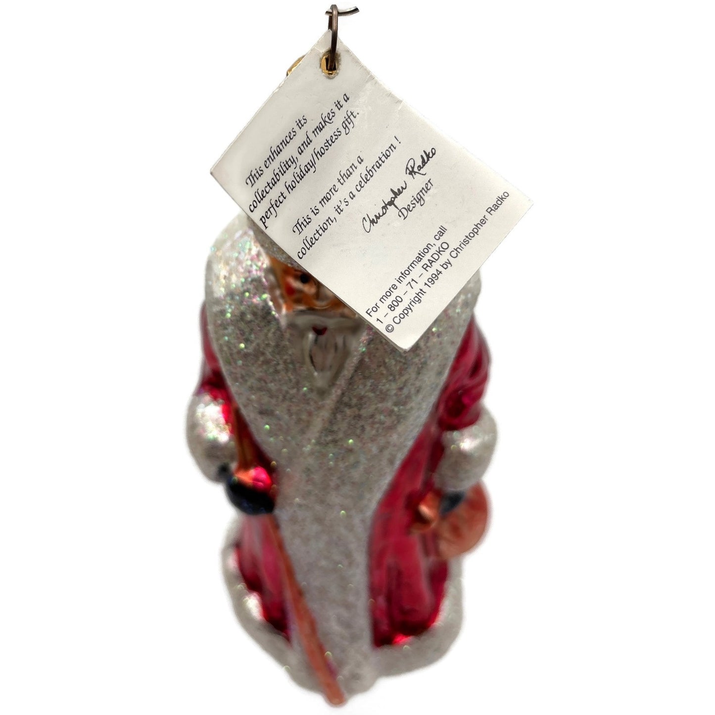 Christopher Radko Russian Santa Claus Red Robe Christmas Tree Ornament 91-112-1