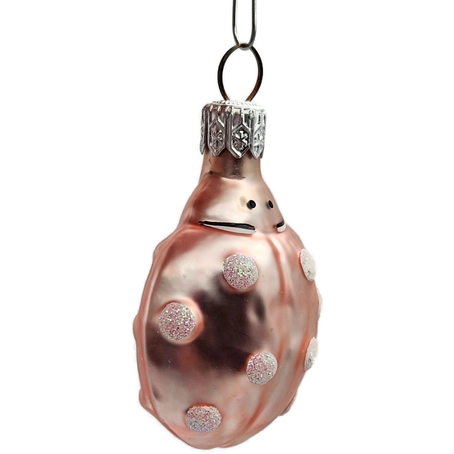 Patricia Breen Ladybug Pink White Polka Dots Bug Spring Christmas Tree Ornament