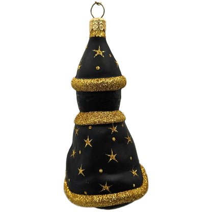 Patricia Breen Salem Kitten Black Gold Stars Signed Halloween Ornament 2032