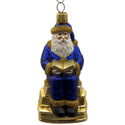 Patricia Breen Santa Reads Romeo Juliet William Shakespeare Christmas Ornament