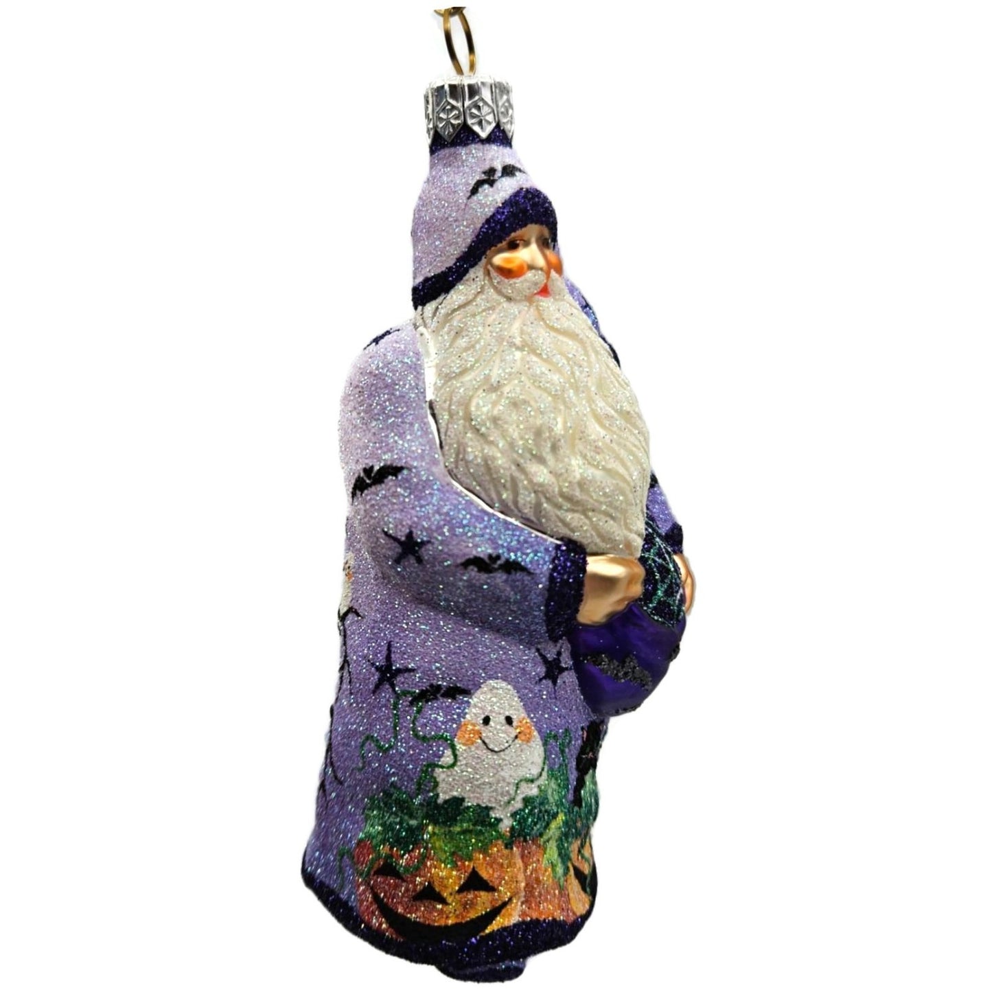 Patricia Breen Remember Me Santa Moon Purple Ghost Halloween Christmas Ornament