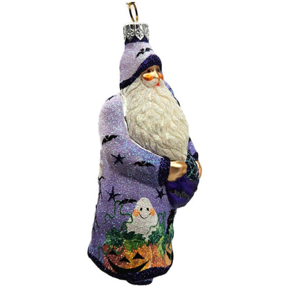 Patricia Breen Remember Me Santa Moon Purple Ghost Halloween Christmas Ornament