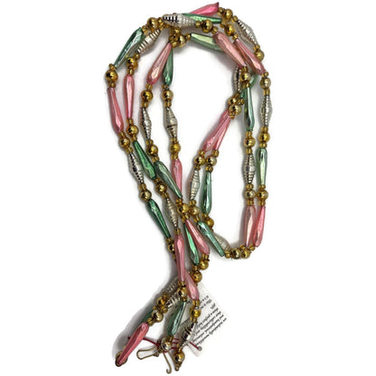 Christopher Radko Bead Garland Sorbet 72 Inch Strand 92-223-1 Christmas Set of 2