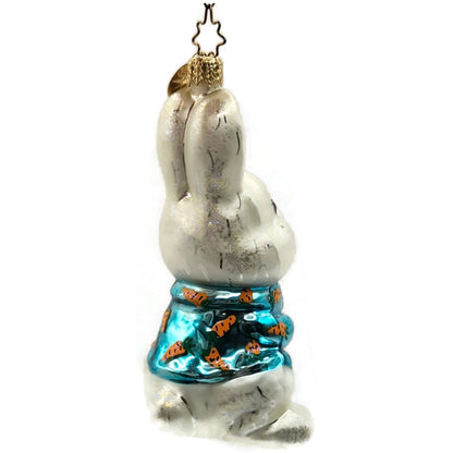 Christopher Radko Chester Easter Bunny Holiday Glass Ornament 1010075