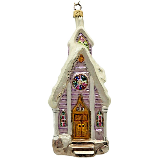 Christopher Radko Midnight Blessings Church Christmas Tree Ornament 99-382-0
