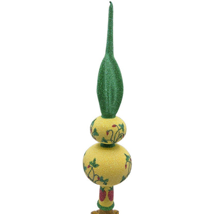 Patricia Breen Wild Strawberry Finial Fruit Yellow Green Christmas Tree Topper