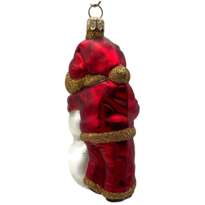 Patricia Breen Friends Red Santa and Snowman Snowflakes Christmas Tree Ornament
