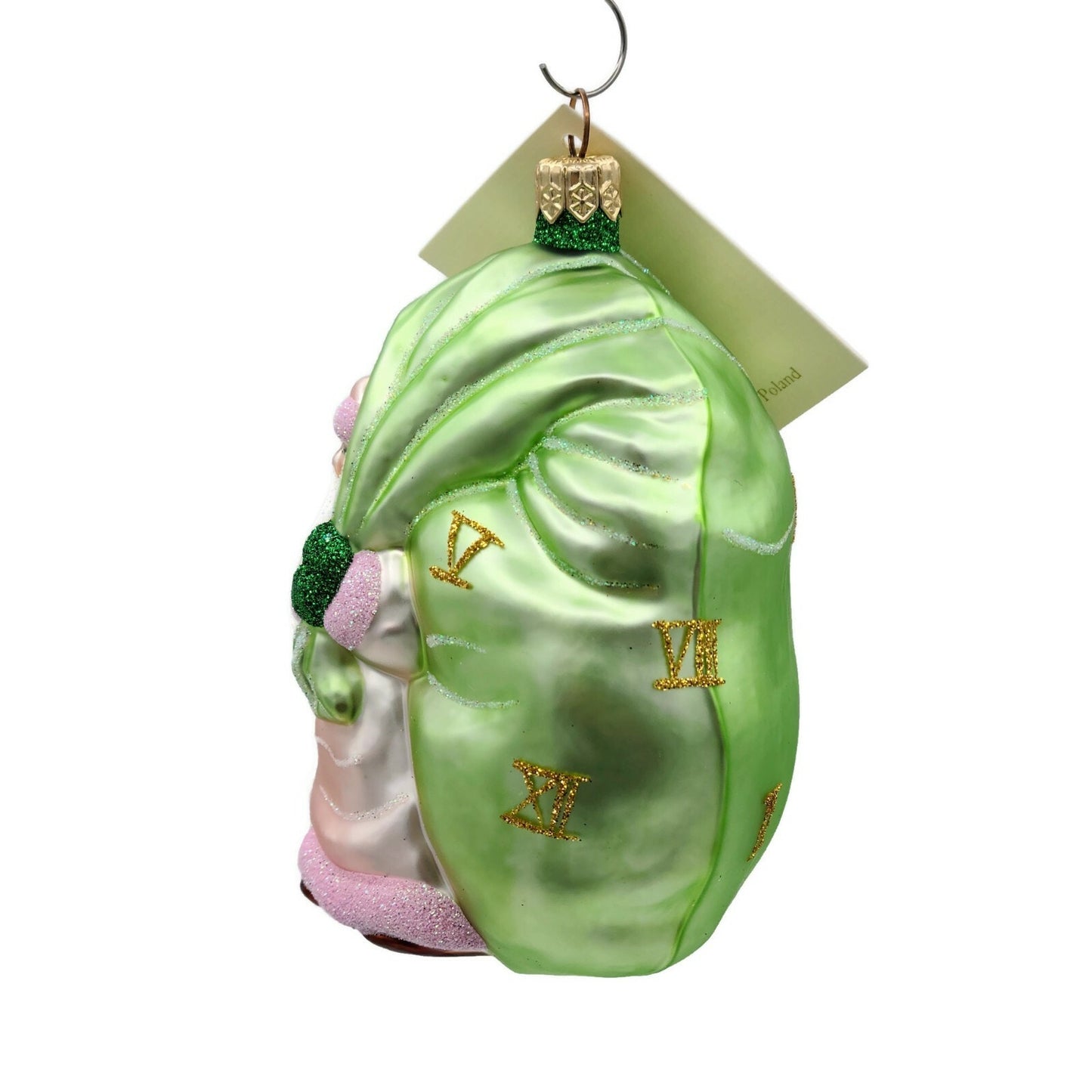 Patricia Breen Advent Santa Roman Numerals Pink Christmas Tree Holiday Ornament