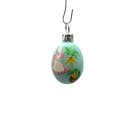 Patricia Breen Miniature Egg Dig Deep Bunny Carrot Basket Easter Ornament 2207