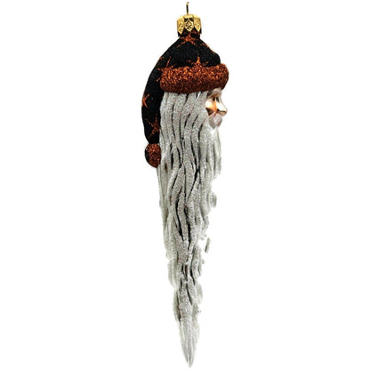 Patricia Breen Santa Icicle Halloween Black Orange Stars Christmas Tree Ornament