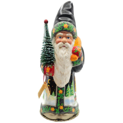 Ino Schaller Russian Fable Orange Black Paper Mache Candy Container CATZ Limited