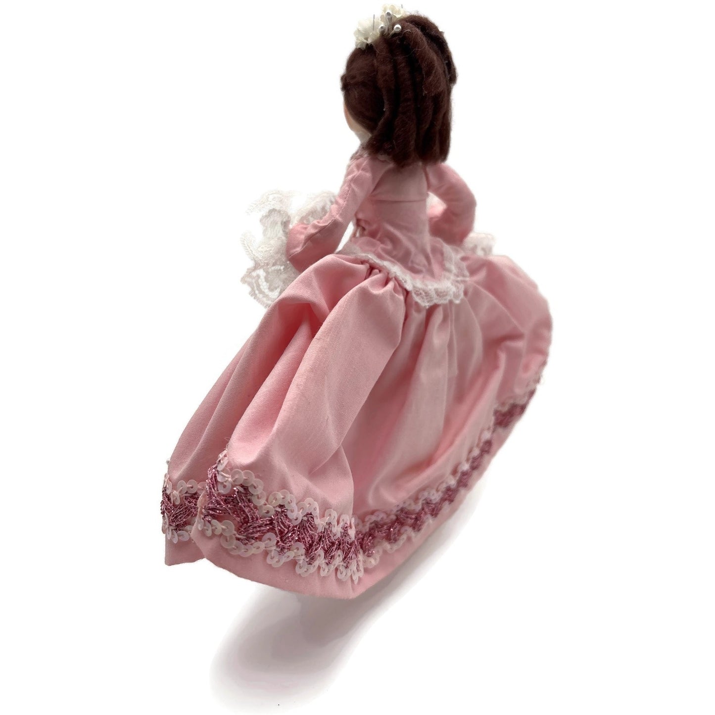 Gladys Boalt Beauty Belle Pink Beauty and The Beast Fabric Christmas Ornament